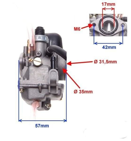 Gaźnik skuter Suzuki Katana 50 Aprilia SR 50