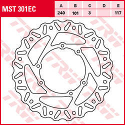 Tarcza hamulcowa przód honda cr 125 / 250 95-07, crf 250 / 450 r / x 04-14