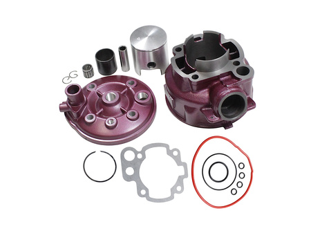 Cylinder żeliwny z głowicą power force aprilia rs tuono peugeot xp7 yamaha dt minarelli am6 49 mm 2t wiśnia