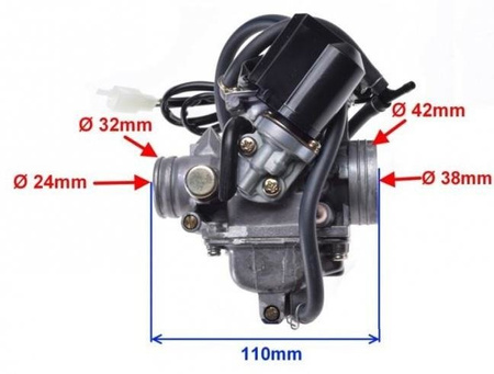 Gaźnik do skuterów 125 Gy6-125 dyszą 102