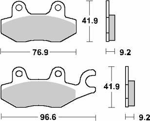 Hamulcowe kh197 maxi carbon carbon tech kolor czarny