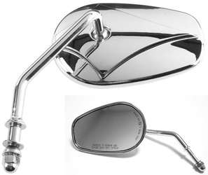 Lusterko harley davidson 03 lewe, chrom, gwint m10 (e412i)