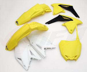 Komplet Plastików Suzuki Rmz 450 '09-'10 Kolor Oem (Żółty/Biały/Czarny) (Su410e999) - Zastąpiony Przez Sukit409999