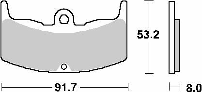 Klocki hamulcowe kh80 street ceramic kolor czarny