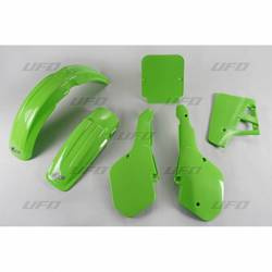 Komplet plastików kawasaki kx 125 '87, kolor zielony