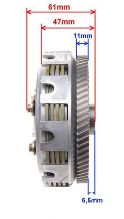 Sprzęgło kompletne do silników AM6