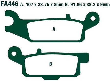 Klocki hamulcowe ATV Yamaha YFM 550 YFM 700