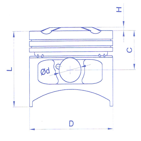 Tłok Kompletny Power Force Cf Moto 250 (72,00) Nominał Sdcfm250/Std