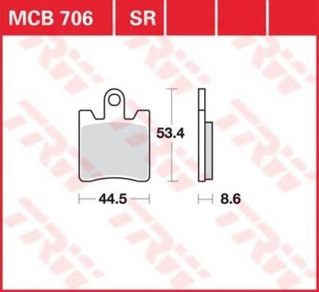 KLOCKI HAMULCOWE TRW MCB706SRM