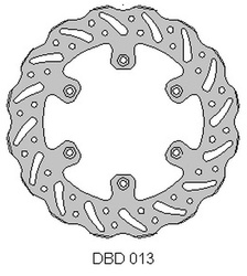 Tarcza hamulcowa tył kawasaki kx 125 kx 250 (220x100x4mm)