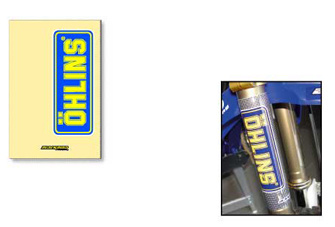 Komplet naklejek (oklein) na teleskopy ohlins-clear 2 szt