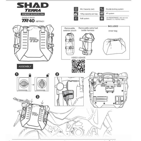 Sakwy boczne Shad Terra TR40 komplet