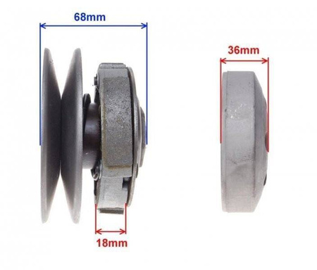 Sprzęgło Wariator Pasek Skuter 4t Gy6-50 729-17,7-30