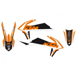 Komplet naklejek (oklein) ktm sx/sxf '19-'22, exc '20-'22 dream 4 kolor pomarańczowy/czarny