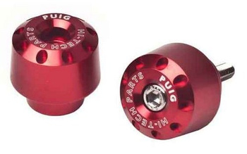 Ciężarki / końcówki kierownicy krótkie puig do honda pcx 125 10-20 czerwone