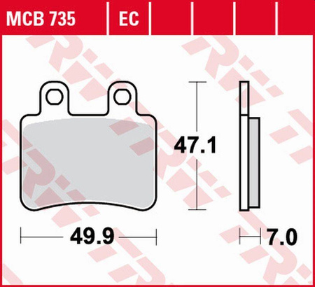 Klocki hamulcowe kh350 eco organic derbi senda '07-'16, cross city 125 '07-'16, senda 125 '04-'14, peugeot elystar 50/125/150 '02-'07, geopo