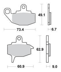 Klocki hamulcowe kh130 street ceramic kolor czarny
