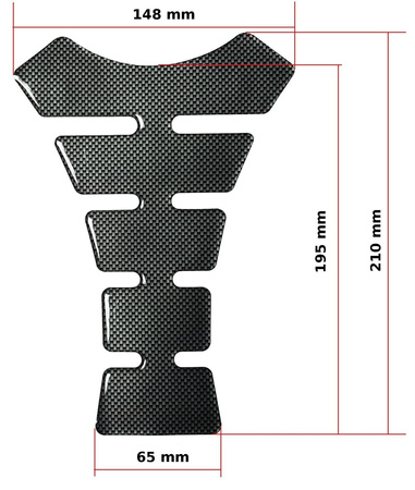 TANK PAD OSŁONA ZBIORNIKA CARBON TDH