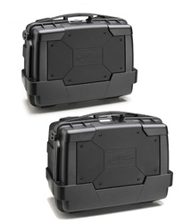 KUFRY BOCZNE 46L MONOKEY KGR46 GARDA BLACK LINE LITE (PARA = 2SZT) + DODATKOWY ZAMEK - ZASTĘPUJE KGR46NPACK2