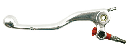 Dźwignia sprzęgła ktm sx/exc '04-'07 ze sprężynką i śrubą regulacyjną (krótka), kolor srebrny (dskt03svk) (73761)