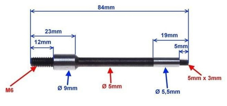 Wałek napędu pompy oleju do 139Fmb