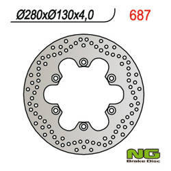 Tarcza hamulcowa przód kawasaki er 5, gpz 750/ 900 (280x130x4,5) (6x10,5mm)