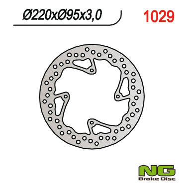 Tarcza hamulcowa przód ktm 85 sx '03-'15 (220x95x3) (4x6,5mm)
