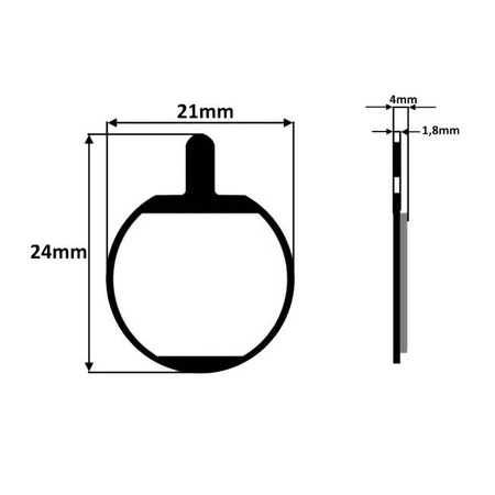 Klocki hamulcowe 4 szt do hulajnogi Kugoo M4