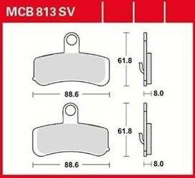 KLOCKI HAMULCOWE TRW MCB813SV