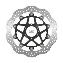 TARCZA HAMULCOWA PRZÓD HONDA CB 400 '89-'91, CB 400 FOUR '97-'00, CB 600 HORNET 98-'99, CB 400 SUPER BOLDOR '05-'14, CB 400 SUPER FOUR '02-'13 (296X62X5MM) (6X6,25MM) WAVE PŁYWAJĄCA (ŚRODEK ALUMINIOWY)