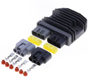 REGULATOR NAPIĘCIA (Z WTYCZKAMI) APRILIA ETV 1200 CAPONORD '14-'17, BMW F 750 / 850 GS '18-'23, F 900 R / XR '20-'23, R 1200 / 1250 GS / R / RS / RT '13-'23, YAMAHA FJR 1300 '03-'21 (OEM: 12317718422; 31600HR0F01; 31600MGZJ01)