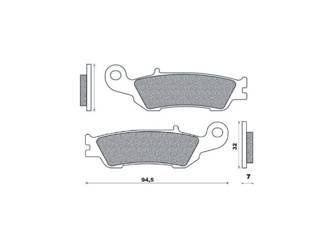 Klocki hamulcowe kh450 spiek metaliczny (złote) (ft 4105)