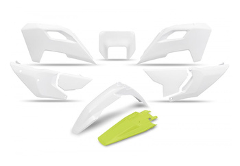 Komplet Plastików Husqvarna Te 150 / 250 / 300 '24-'25, Fe 250 / 350 / 450 / 501 '24-'25, Kolor Oem Biały Żółty