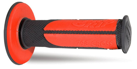 Manetki pg798 off road (22+25mm, dł.115mm) kolor czarny czerwony (dwuskładnikowe half waffle) (798-125) (pg798bk/rd) - - std cena 61,90