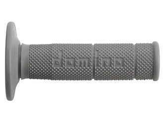 DOMINO MANETKI (GRIPY) OFF ROAD JEDNOSKŁADNIKOWE ULTRA SOFT (22+25MM, DŁ.120/123MM) BEZ OTWORU KOLOR SZARY