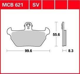 KLOCKI HAMULCOWE MOTOCYKLOWE TRW LUCAS MCB621