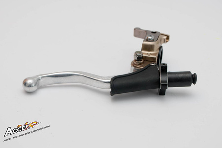 uchwyt dźwigni sprzęgła kompletny + hot start uniwersalny kolor tytanowy (cl-06t) - promocja