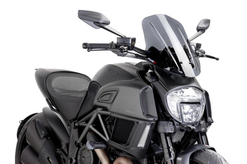 Szyba Owiewka Puig Do Ducati Diavel 14-18 (Touring) Mocno Przyciemniona