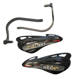 Osłony rąk (handbary) z mocowaniem aluminiowym atv (22+28mm) (alu-czarny, plastik-czarny)