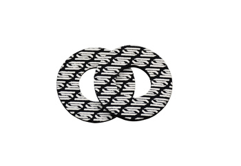 pianki antyodciskowe donuts kolor czarny/biały