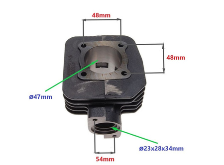Cylinder Żeliwny Power Force Peugeot Ludix Vivacity 47mm 2t