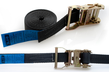 pas transportowy 35mm/4mb z napinaczem 1-częściowy kolor czarny (homologacja)