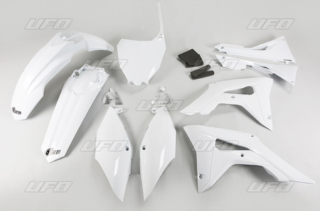 komplet plastików honda crf 250r '18-'19, crf 450r '17-'19 z osłonami filtra powietrza kolor biały (ho123e041)