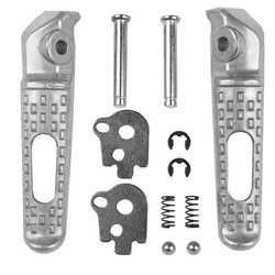 Zestaw podnóżków (podnóżki) pasażera kompletny z mocowaniami honda cbr 600rr / cbr 1000rr '03-14 kolor srebrny