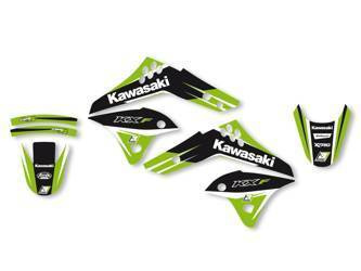 Komplet naklejek (oklein) kawasaki kxf250 '06-'08, dream 4 kolor zielony/czarny (zastępuje e2416e)