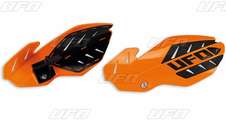 Osłony rąk (handbary) flame ktm sx 125 '16, sx 250 '14-'16, exc 250/300 '14-'16, sxf/excf '14-'16, kolor pomarańczowy/biały (z mocowaniami)