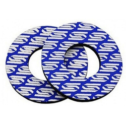 pianki antyodciskowe donuts kolor niebieski/biały