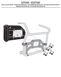 mocowanie skrzynki narzędziowej ks250 do stelaża kl7711