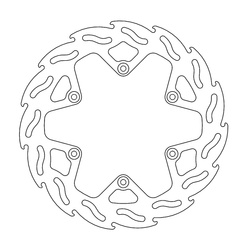 Tarcza hamulcowa flame tył 245mm yamaha yz/yzf/wrf 125/250/450 '19-