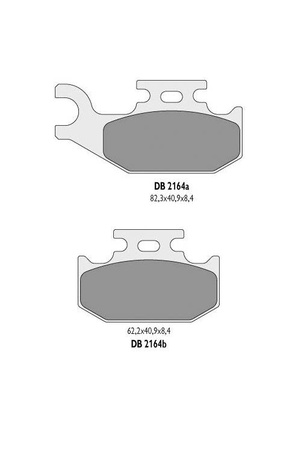 Klocki hamulcowe kh414 suzuki atv - zastępują db2164mx-d oraz db2164qd-d (prawy przód)